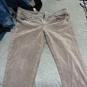 American eagle- brown skinny jeans